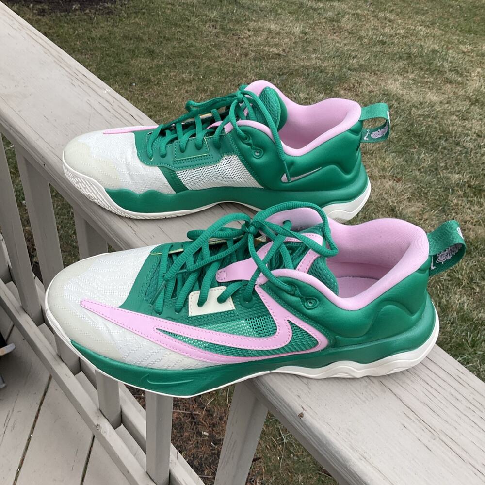 Nike Giannis Immortality 3 “5 The Hard Way” Men’s Size 10.5 green pink Shoes - Picture 7 of 16